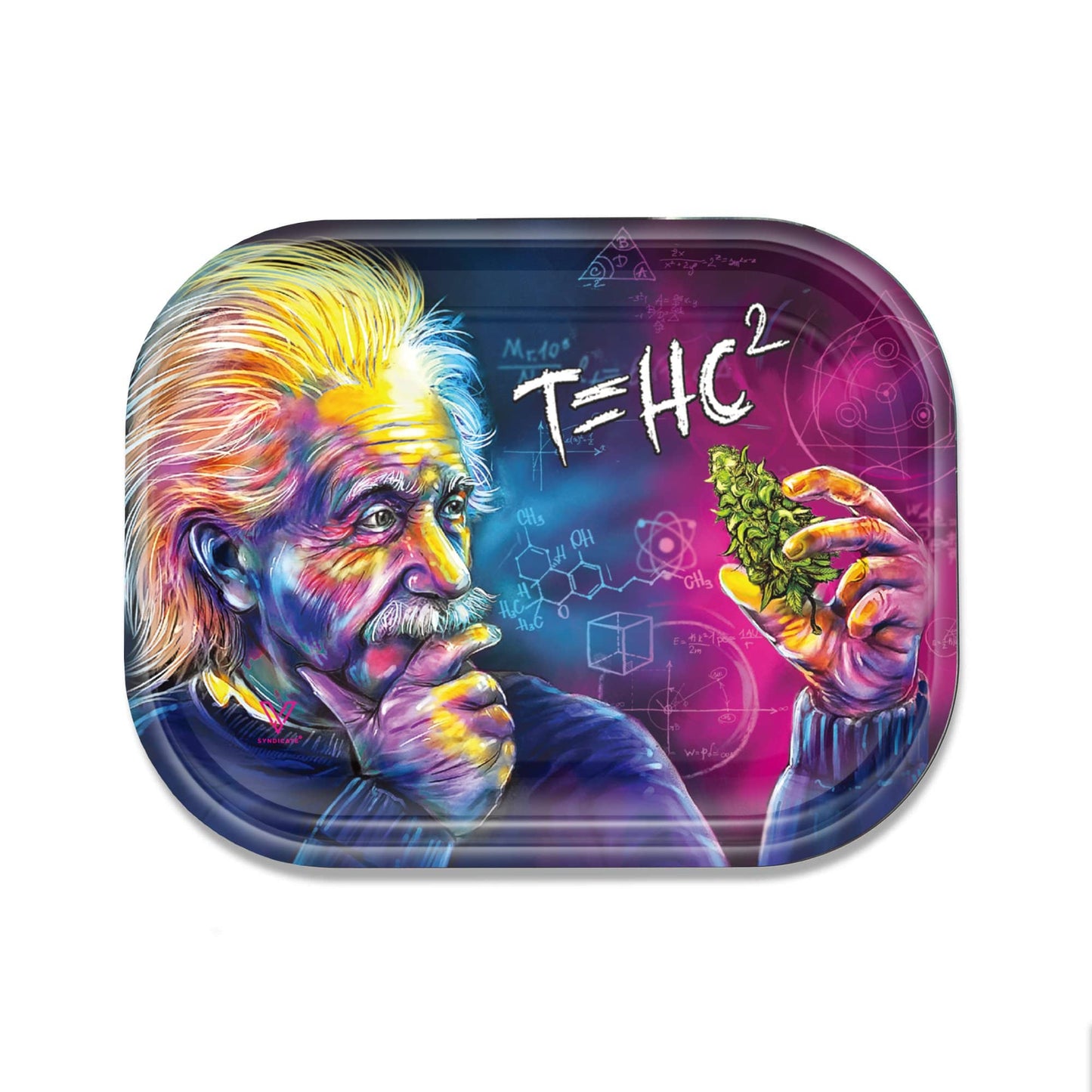 V Syndicate Genius T=HC2 Durable Metal Rolling Tray - Smart, Easy-Clean Design