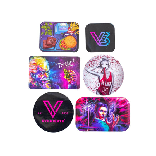 V Syndicate Vibrant Customizable Sticker Pack for Smokers