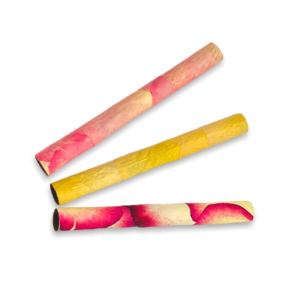 CaliGreenGold LaRosé Organic Rose Petal Cones 3-Pack with Spiral Filter