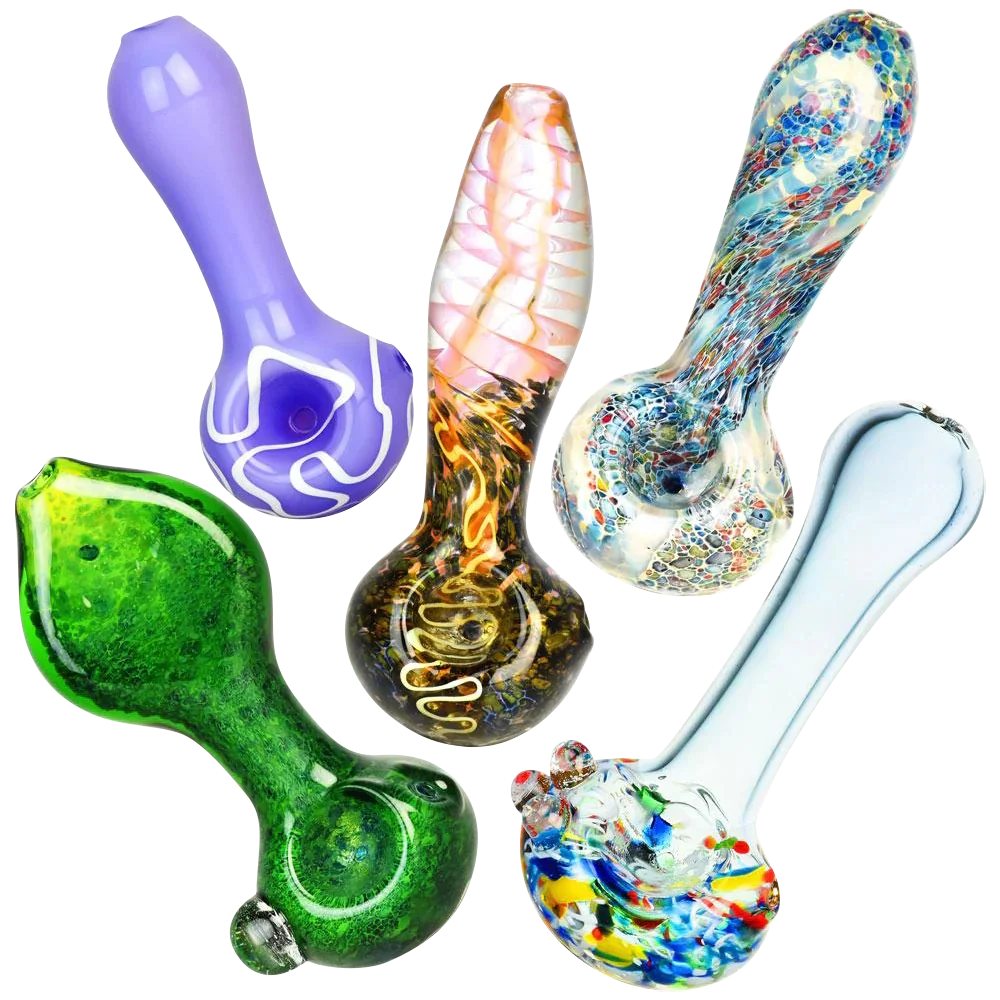 Worked Style Spoon Pipe - Bulk 40 Pack