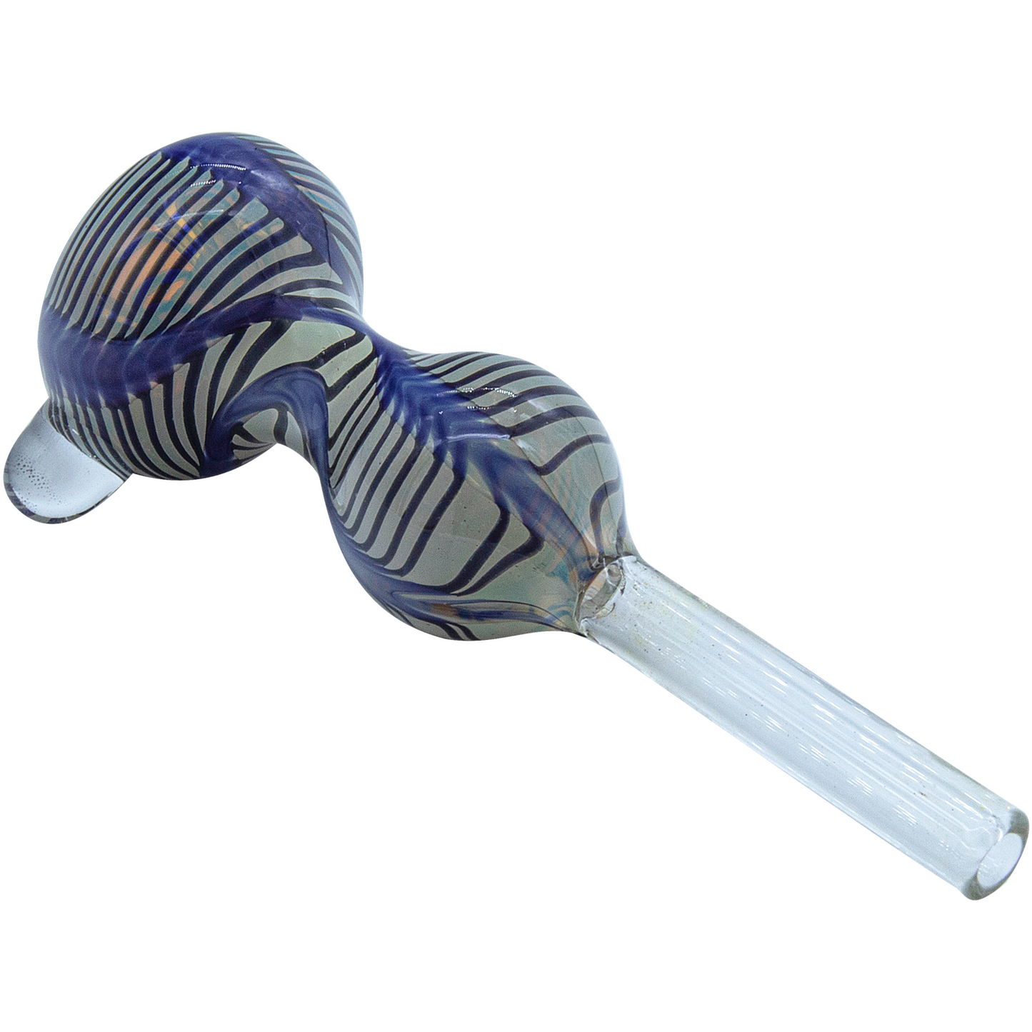 LA Pipes 9mm Wrap-n-Rake Bubble Glass Slide Bowl for Pull-Stem Bongs