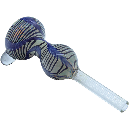 LA Pipes 9mm Wrap-n-Rake Bubble Glass Slide Bowl for Pull-Stem Bongs