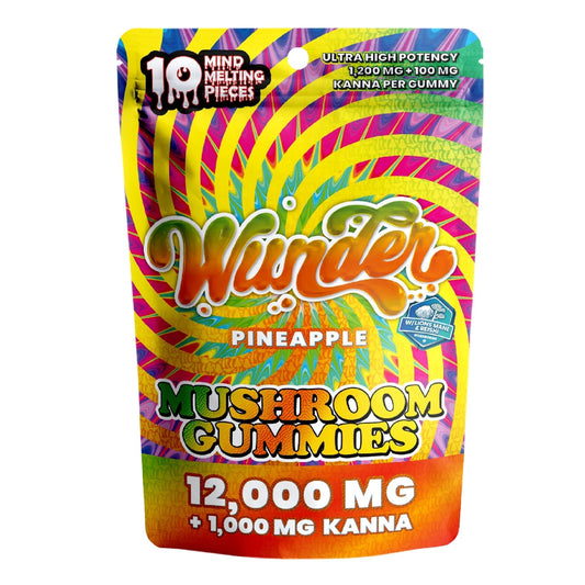 Wunder Ultra High Potency Entheogenic Mushroom Gummies - 12000mg