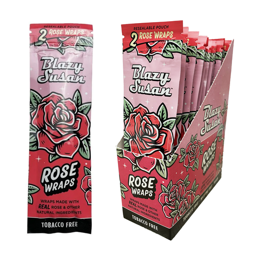Blazy Susan Vegan Rose-Infused Slow Burning Wraps 25pk
