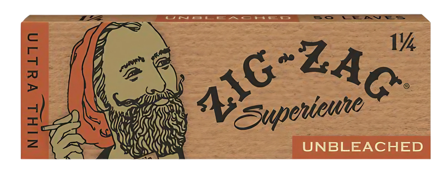 Zig Zag 1 1/4" Unbleached Rolling Papers - 24 Pack