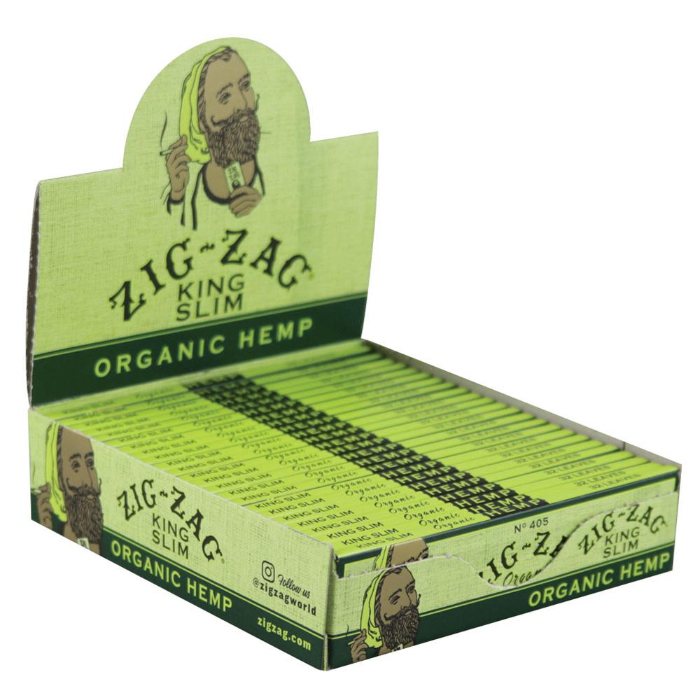 Zig Zag Organic Hemp Rolling Papers - 24 Pack King Size