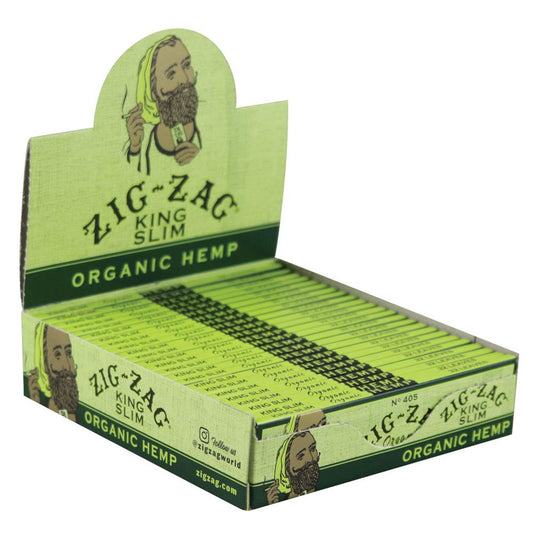 Zig Zag Organic Hemp Rolling Papers - 24 Pack King Size