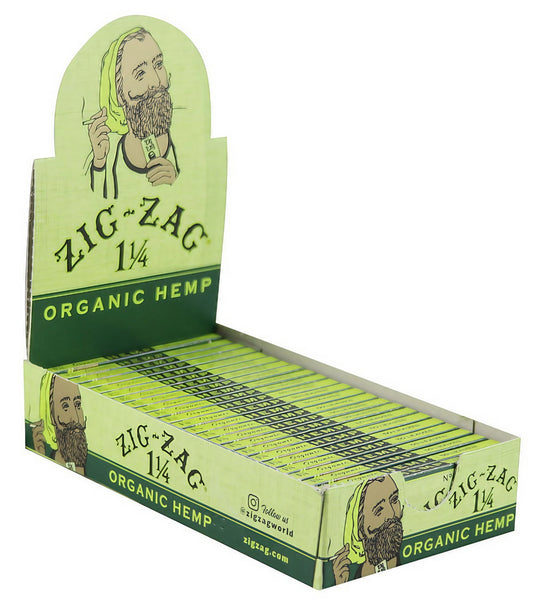 Zig Zag Organic Hemp Rolling Papers - 24 Pack 1 1/4